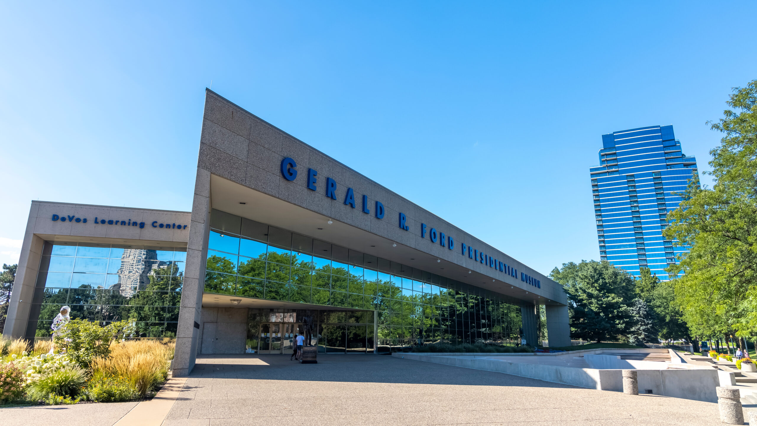 Gerald R. Ford Presidential Museum in downtown Grand Rapids, Michigan