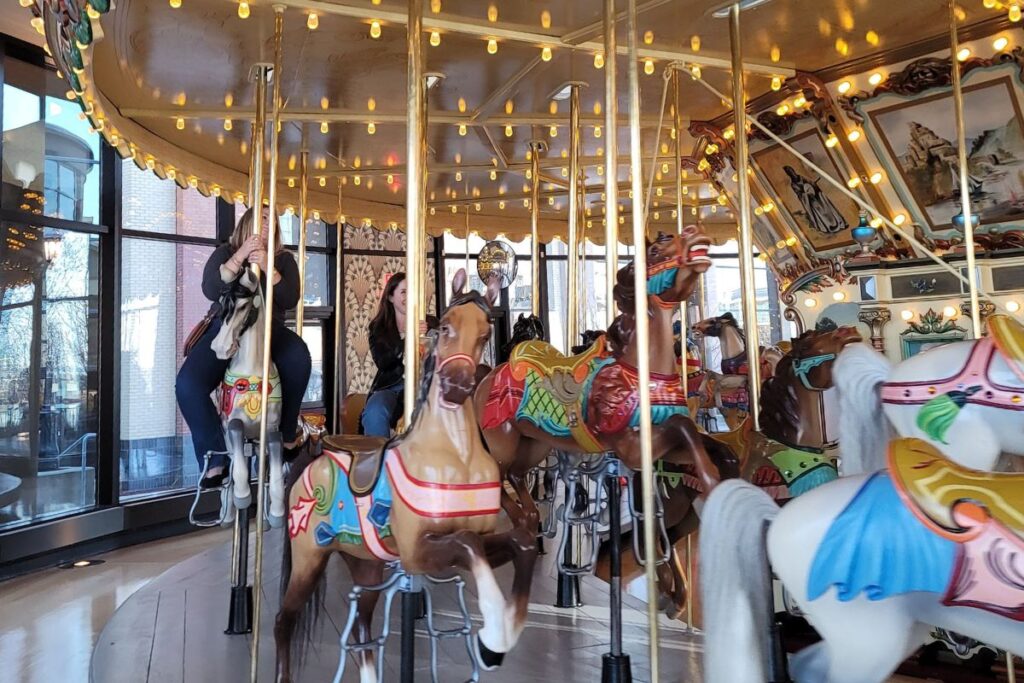 Carousel inside the Grand Rapids Public Museum in Michigan